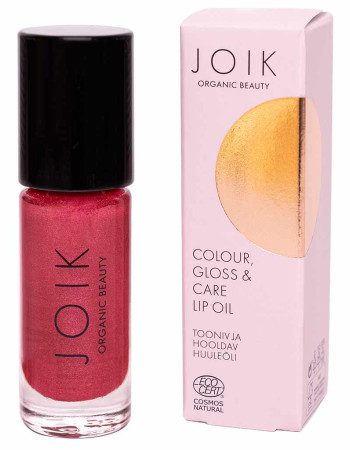 JOIK Organic Beauty Colour, Gloss & Care Lip Oil Rasberry sorbet