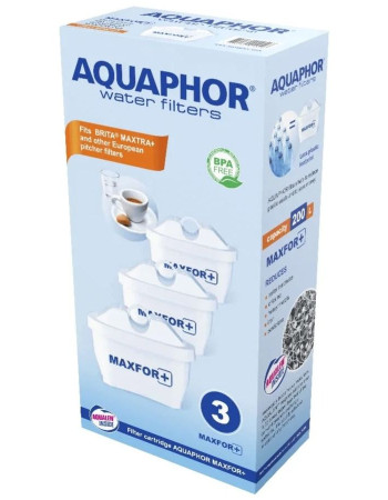 AQUAPHOR vedensuodatin MAXFOR+ 3 kpl pakkaus