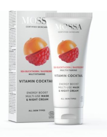 Mossa vitamin cocktail energy boost naamio & yövoide 