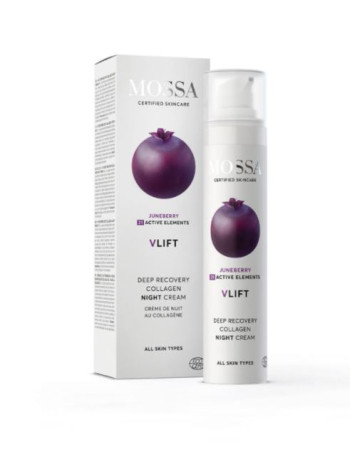 Mossa V-lift Deep Recovery Collagen - kiinteyttävä yövoide 50ml