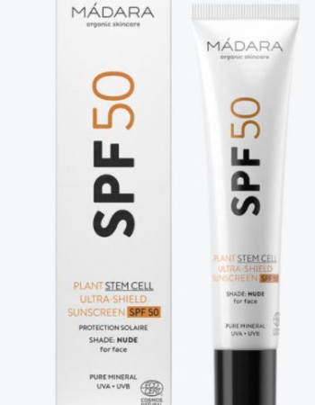 Madara aurinkosuojavoide kasvoille SPF50 nude sävy 