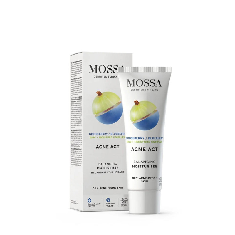 Mossa Acne Act Kosteusvoide rasvoittuvalle iholle 50ml