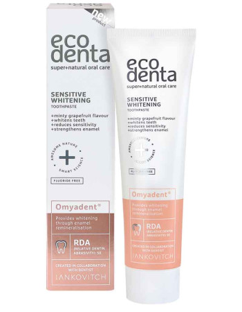 Ecodenta Valkaiseva hammastahna herkille hampaille 100ml 