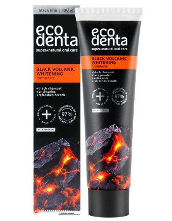 Ecodenta Black Volcanic Whitening Toothpaste Valkaiseva Hammastahna 100ml