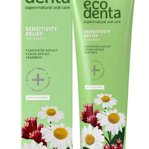 Ecodenta-Sensitivity relief herkkien hampaiden fluorihammastahna
