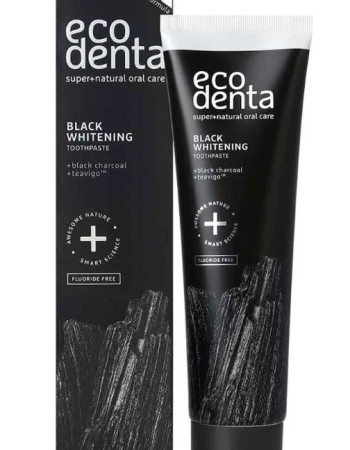 Ecodenta Musta luonnollisesti valkaiseva hammastahna 100ml