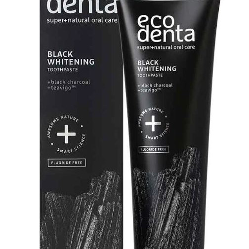 Ecodenta Musta luonnollisesti valkaiseva hammastahna 100ml