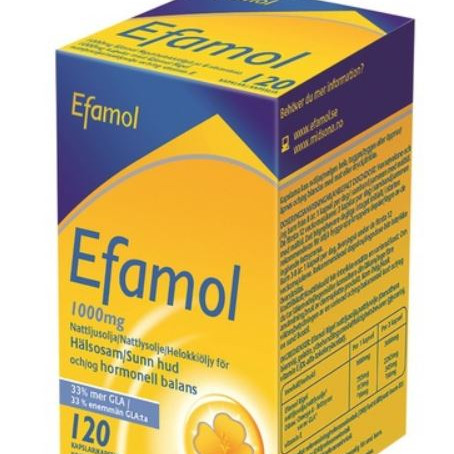 Efamol 1000 mg Helokkiöljy +E-vit 120 kaps (GLA)