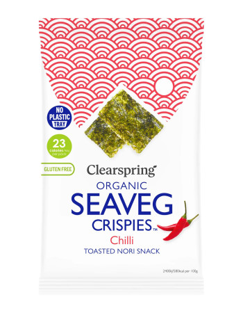 Clearspring Luomu merileväsnack Chili 4g