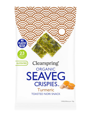 Clearspring Luomu merileväsnack Kurkuma 4g