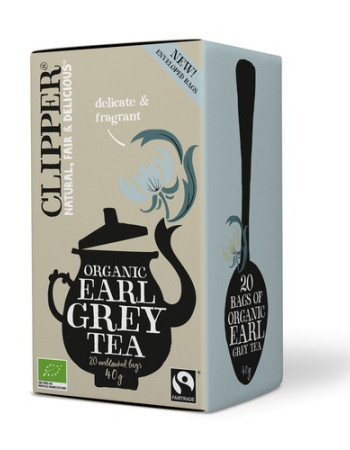 Clipper luomu Earl Grey musta pussitee 20 pss