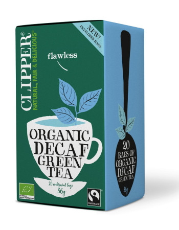 Clipper decaf kofeiiniton vihreä tee luomu 20ps