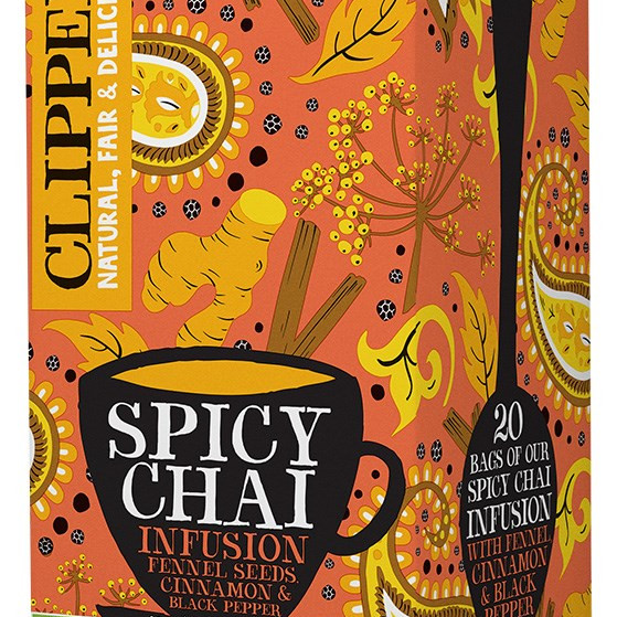 Clipper spicy chai tee luomu 