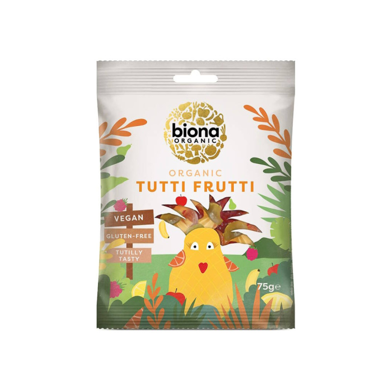 Biona Tutti frutti gums, luomu 75g 