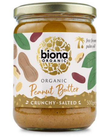 Biona luomu maapähkinävoi crunchy 500g