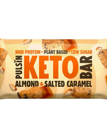 Pulsin Keto proteiinipatukka manteli suolakaramelli 50g