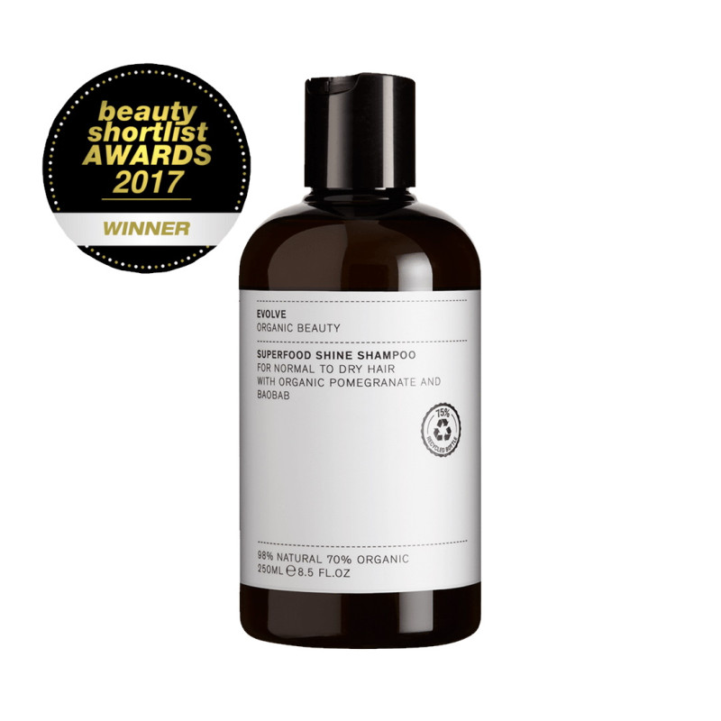 Evolve Superfood Shampoo 250ml normaalit/kuivat hiukset 