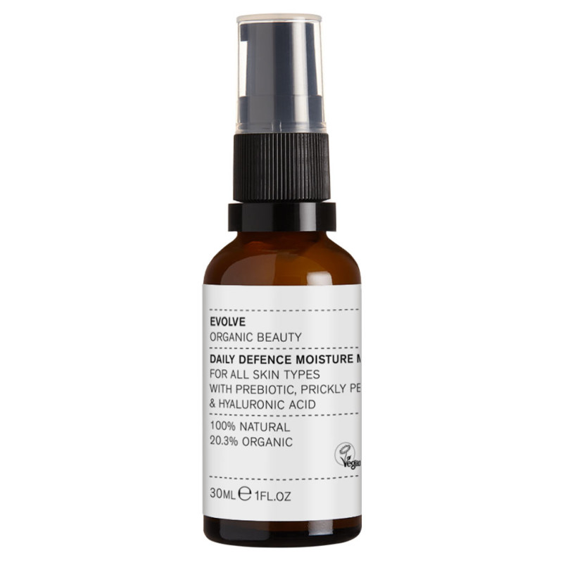 Evolve Organic Beauty Daily Defence Mist Kosteuttava kasvosuihke Matkakoko 30ml 