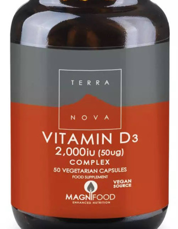 Terra nova D3- vitamiini 50 mikrog 50 kpl 