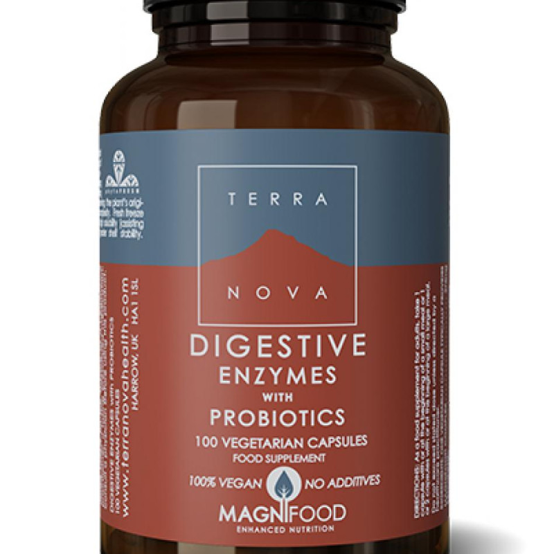 Terra Nova Ruoansulatusentsyymi + probiootit 50kaps