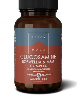 Terra Nova Glucosamine, Boswellia & MSM Complex 50 kapsl (Nivelten hyvinvointiin)