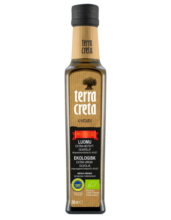 Terra Creta Ekstra-neitsytoliiviöljy, Luomu, 250 ml