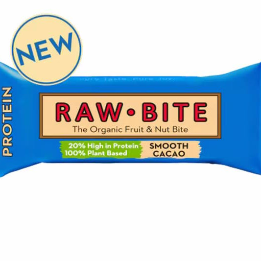 RAW BITE Proteinipatukka Smooth Cacao luomu vegaaninen 45g