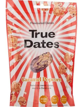 True Dates Caramel Popcorn Karamellipopcornin makuinen karkkitaateli 100 g