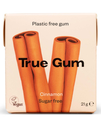 True Gum Kaneli luonnollinen ksylitolipurukumi 21g
