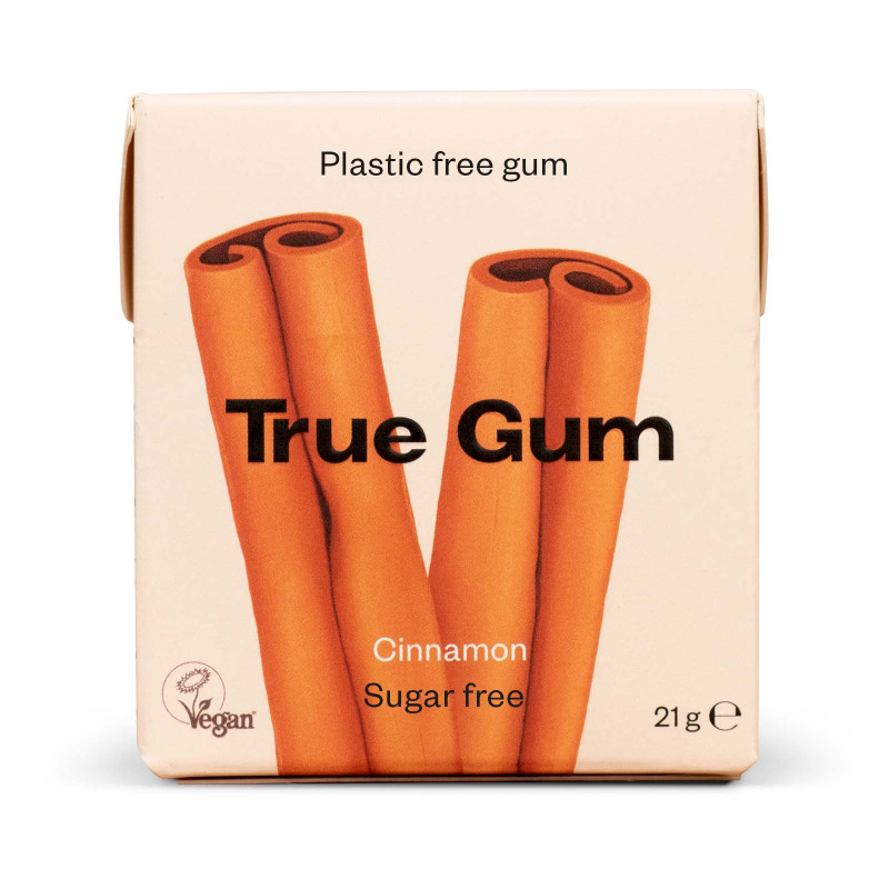 True Gum Kaneli luonnollinen ksylitolipurukumi 21g