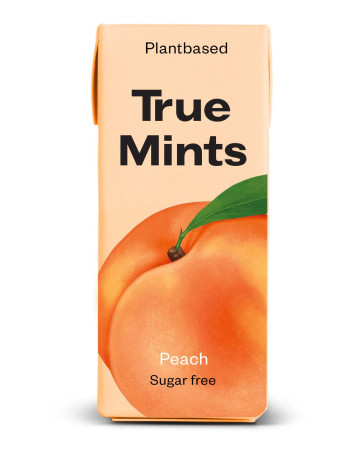 True Mints ksylitolipastilli Persikka 13g