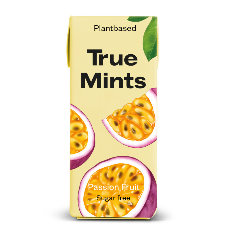True mints ksylitolipastilli Passionhedelmä 13g