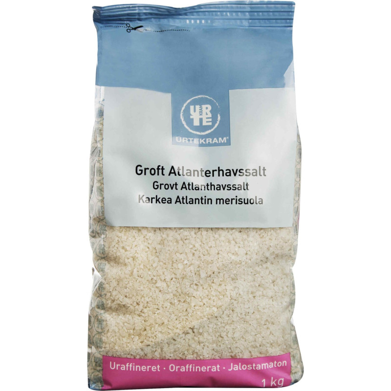 URTEKRAM Karkea Atlantin merisuola 1kg 