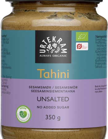 Urtekram Suolaton Tahini (Seesamtahna) luomu 350g 