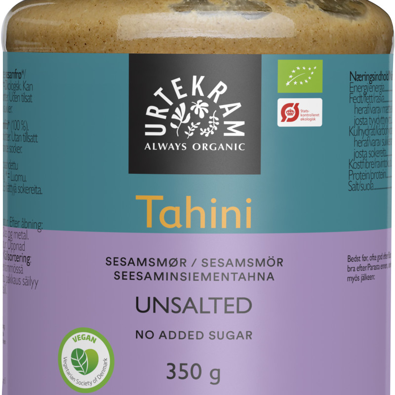 Urtekram Suolaton Tahini (Seesamtahna) luomu 350g 