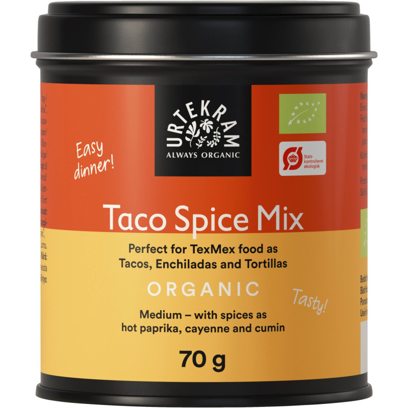 Urtekram taco mausteseos 70g luomu