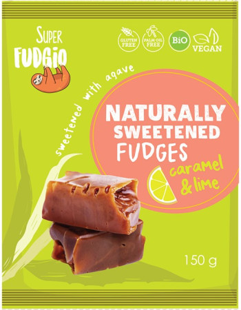 Super Fudgio Vegaaninen Karamelli-limefudge 150g luomu, gluteeniton