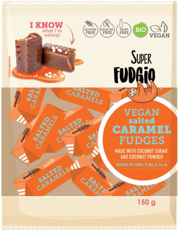 Super Fudgio vegaaninen suolakaramellifudge luomu 150g