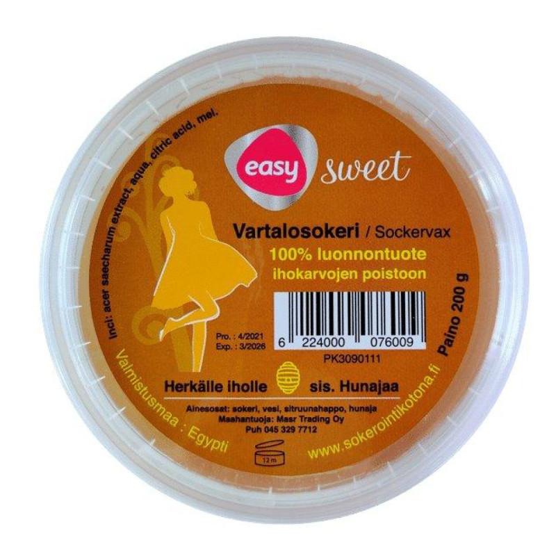 Easy Sweet vartalosokeri sokerointiin - Herkkä iho