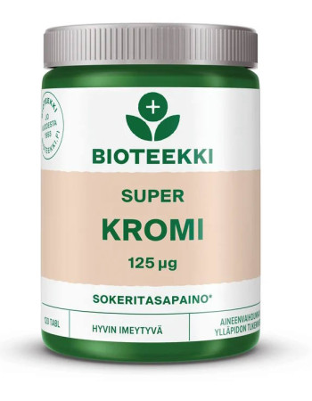 Bioteekki Super Kromi 120 tabl. SYKSYN SUOSIKKI