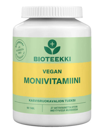 TARJOUS. Bioteekki Monivitamiini Vegan – 90 tablettia 