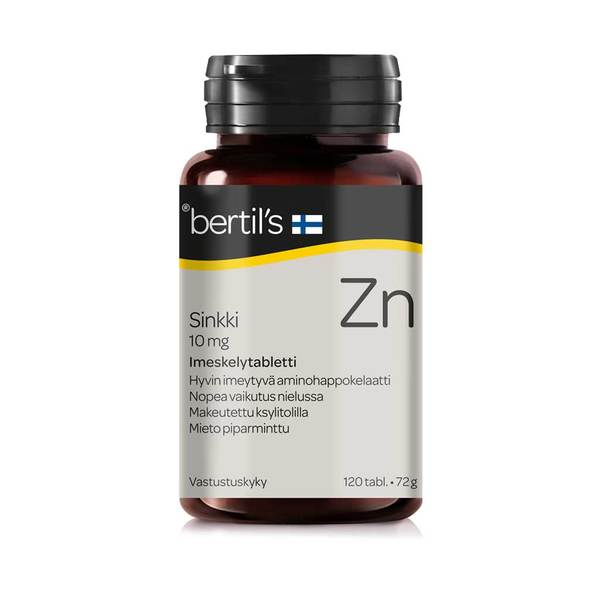 bertil´s kelasin imeskeltävä sinkki 120kpl