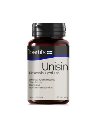 bertil´s Unisin Yrttiuute- melatoniinitabletti 90tabl