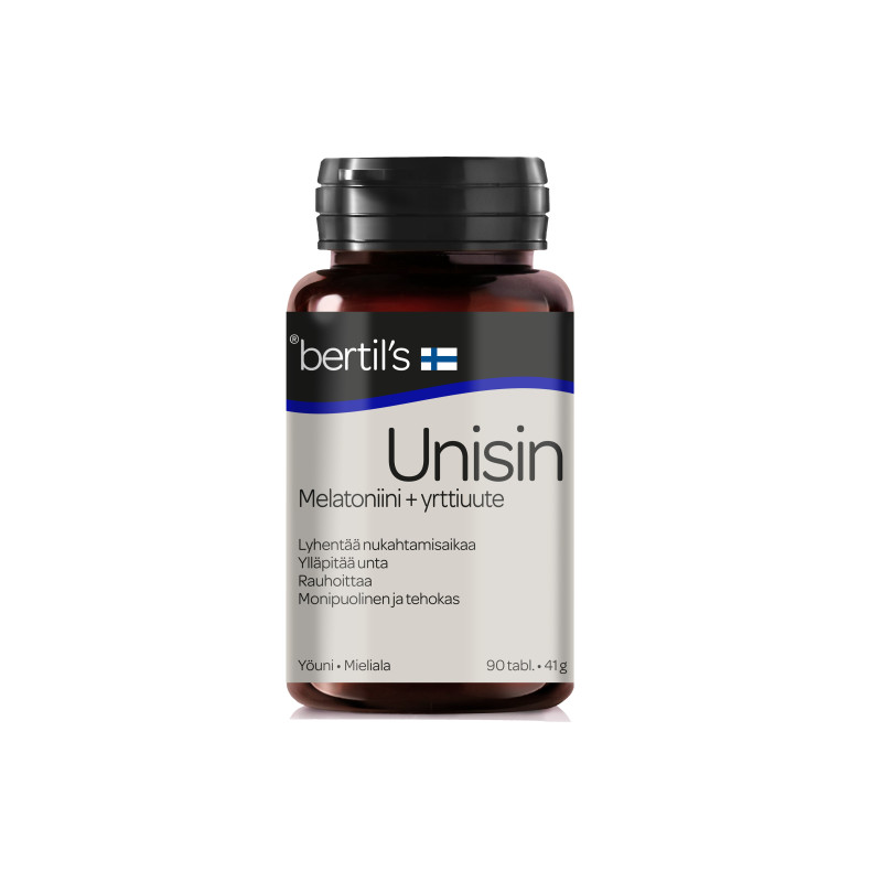 bertil´s Unisin Yrttiuute- melatoniinitabletti 90tabl