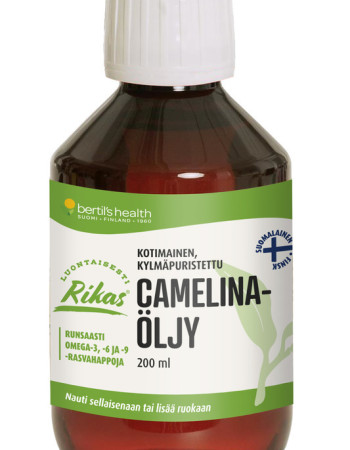RIKAS kotimainen & kylmäpuristettu Camelinaöljy 200ml