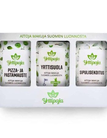 Yrttipaja Keittiön suosikit – maustelahjapakkaus 3 kpl / 135 g