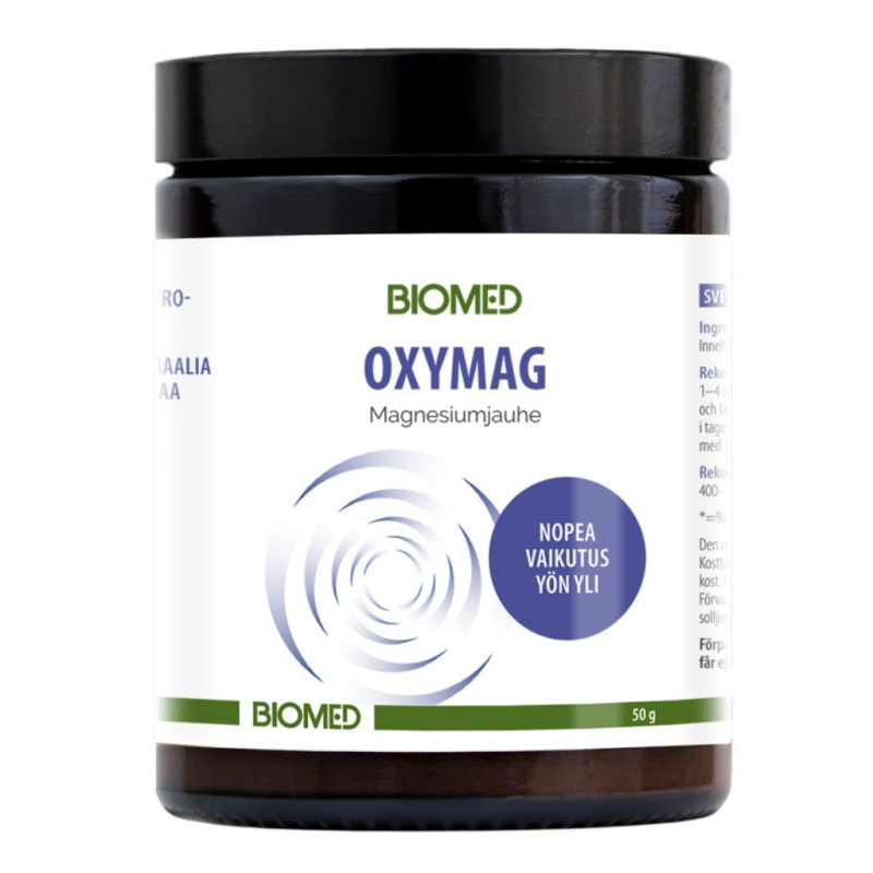 Biomed OxyMag – magnesiumjauhe 50g 