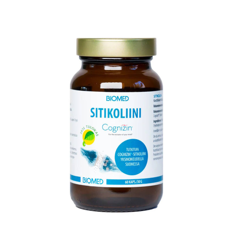 Biomed Sitikoliini Cognizin ravintolisä 60 kaps.