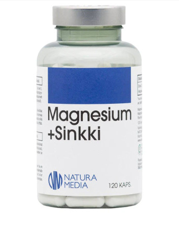 Natura Media Magnesium+sinkki 120kaps