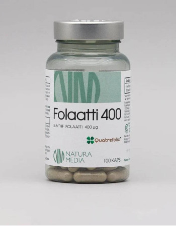 Natura Media Folaatti 400 100 kaps.